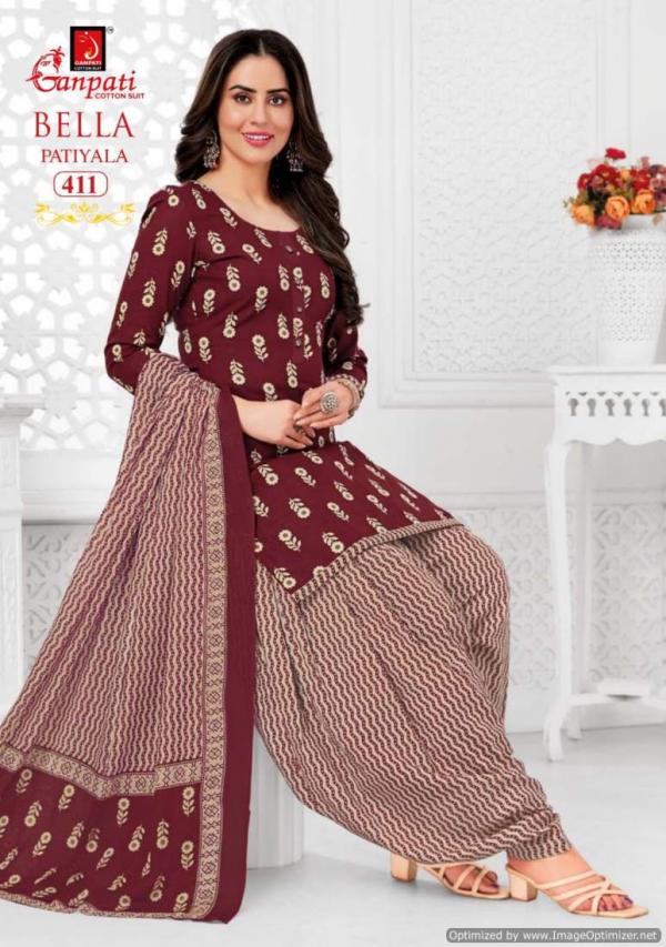 Ganpati Bella Patiyala Vol 4 Cotton Printed Dress Material